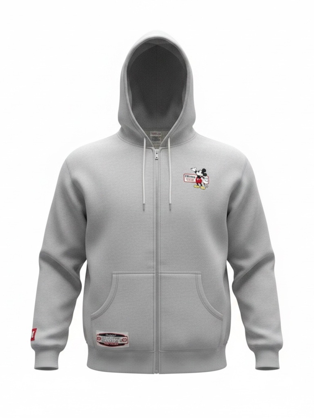 Vintage Disney Store Embroidered 1928  Mickey Originals Unisex L Zip Hoodie